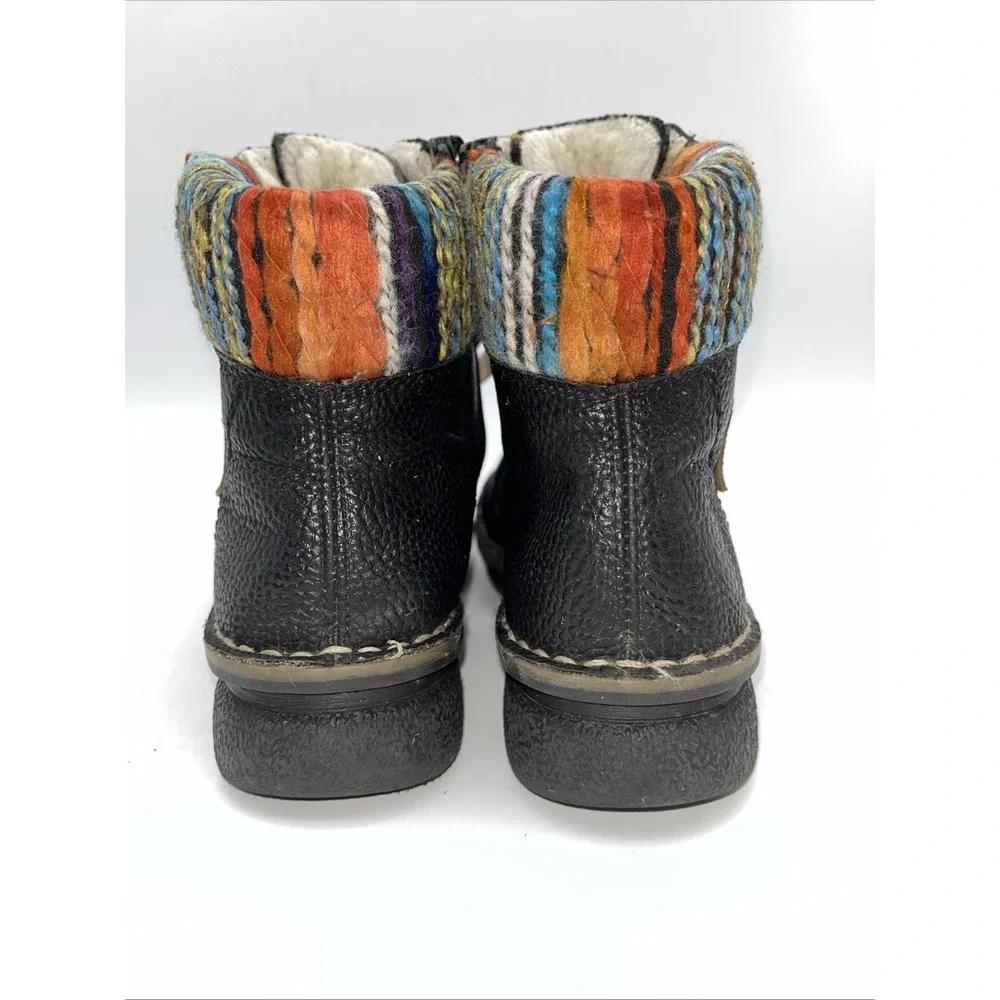 Rieker Winter Boots Womens 36 Felicitas Multicolor Leather‎ Lace Up Round Toe